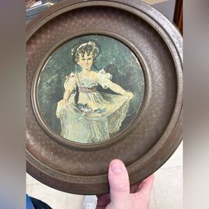 Vintage Decorative Tin with Artistic Print